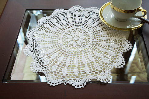 Phantomon Lace Doilies Crochet Cloth Table Placemat Handmade Round Coasters Rosary